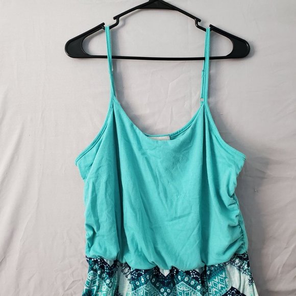 Bobbie Brooks Turquoise Maxi Dress 1X - Picture 3 of 6